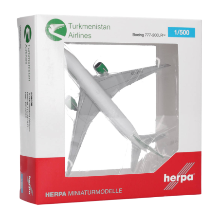 Herpa Wings Flugzeugmodell Turkmenistan Airlines Boeing 777-200LR (1:500)